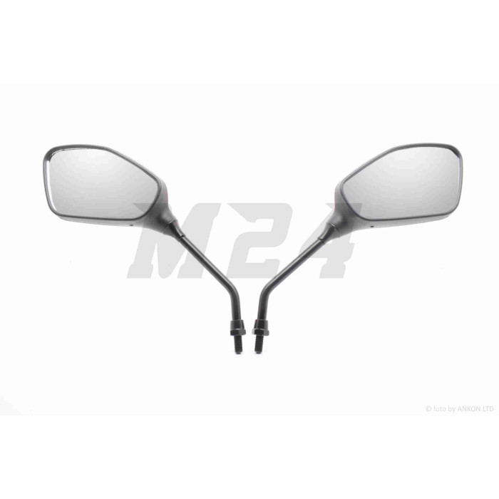 Зеркала M10 R+R пятиугольные, черные #2
