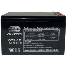 АКБ 12V 9A OT9-12 электро-велосипед 150x65x95 OUTDO