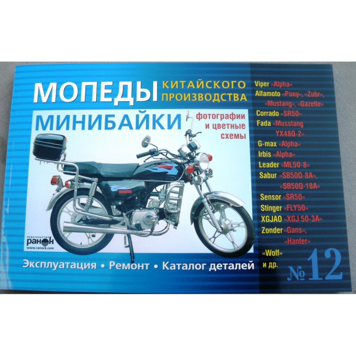 Книга №12 скутер байки (синя товста), 176 сторінок