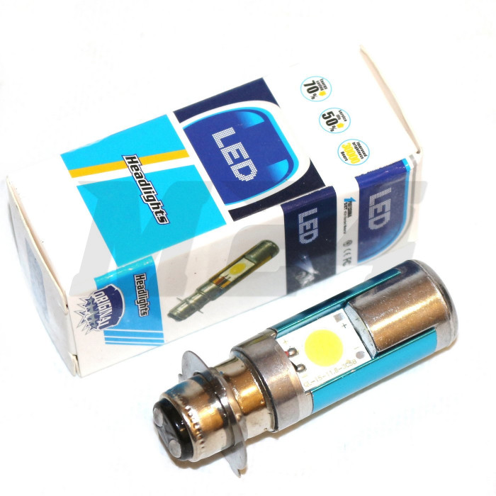 Лампа фари LED (2 діода) зі стабілізатором (3 вусика) 