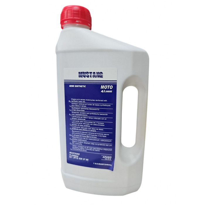 Олива моторна "MUSTANG" 4Т напівсинтетика 10W-40 (946 ml)
