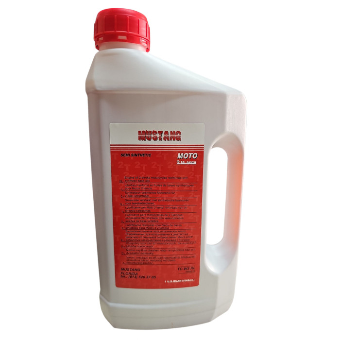 Олива моторна "MUSTANG" 2Т напівсинтетика (946 ml)