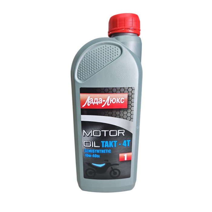 Олива моторна ЛАДА-ЛЮКС 4Т напівсинтетика 10W-40 (946 ml)