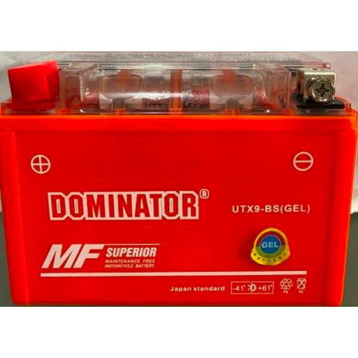 АКБ UTX9-BC DOMINATOR (GEL) оранжевый 106x86x150