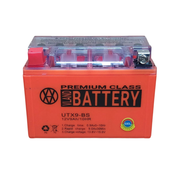 АКБ UTX9-BS (GEL) помаранчевий VLAND 150x85x107