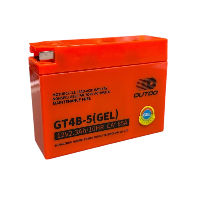 АКБ GT4B-5 вузька таблетка помаранчева OUTDO 115*40*90