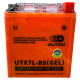 АКБ YTX7L-BS МОТО (GEL) оранжевый OUTDO 113*70*130