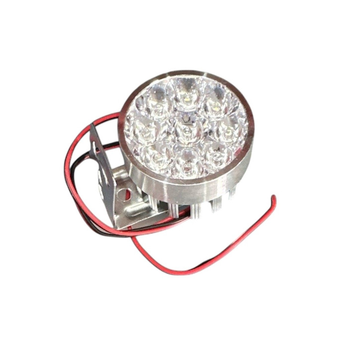 Фара LED L9-13,5W кругла D-54мм FLOOD 9-85V DC 1,5W 9щт. 6000К IP67 1400 LM