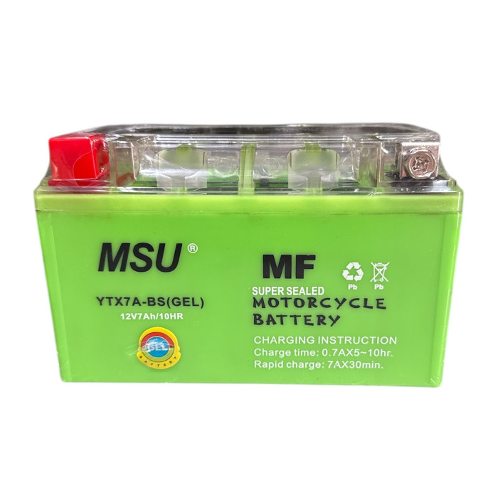 АКБ YTХ7A-BS (GEL) зелений MSU 92x85x150
