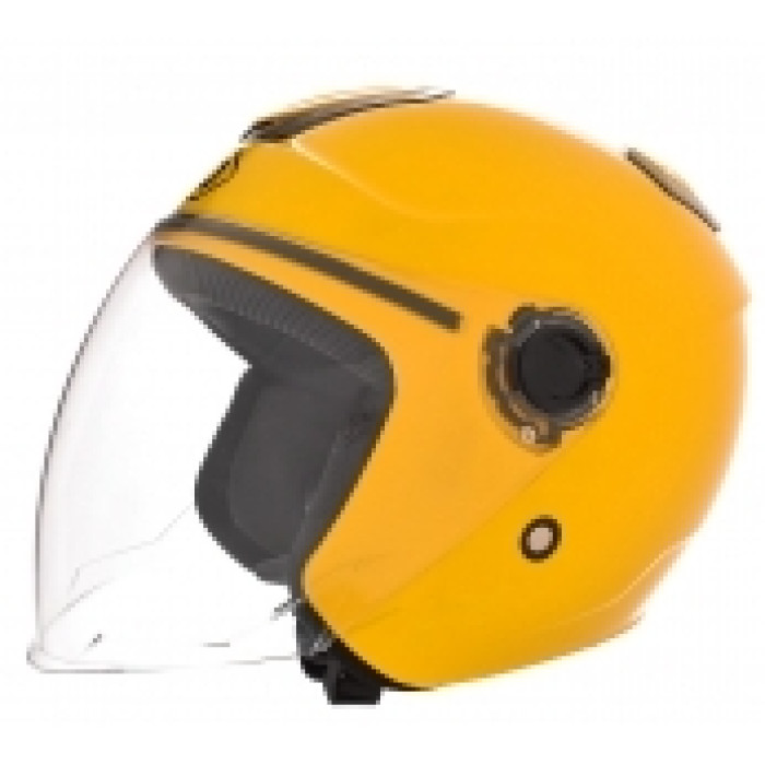 Шолом відкритий "DAVID" (#D018, жовтий, XL, АБС-пластик)